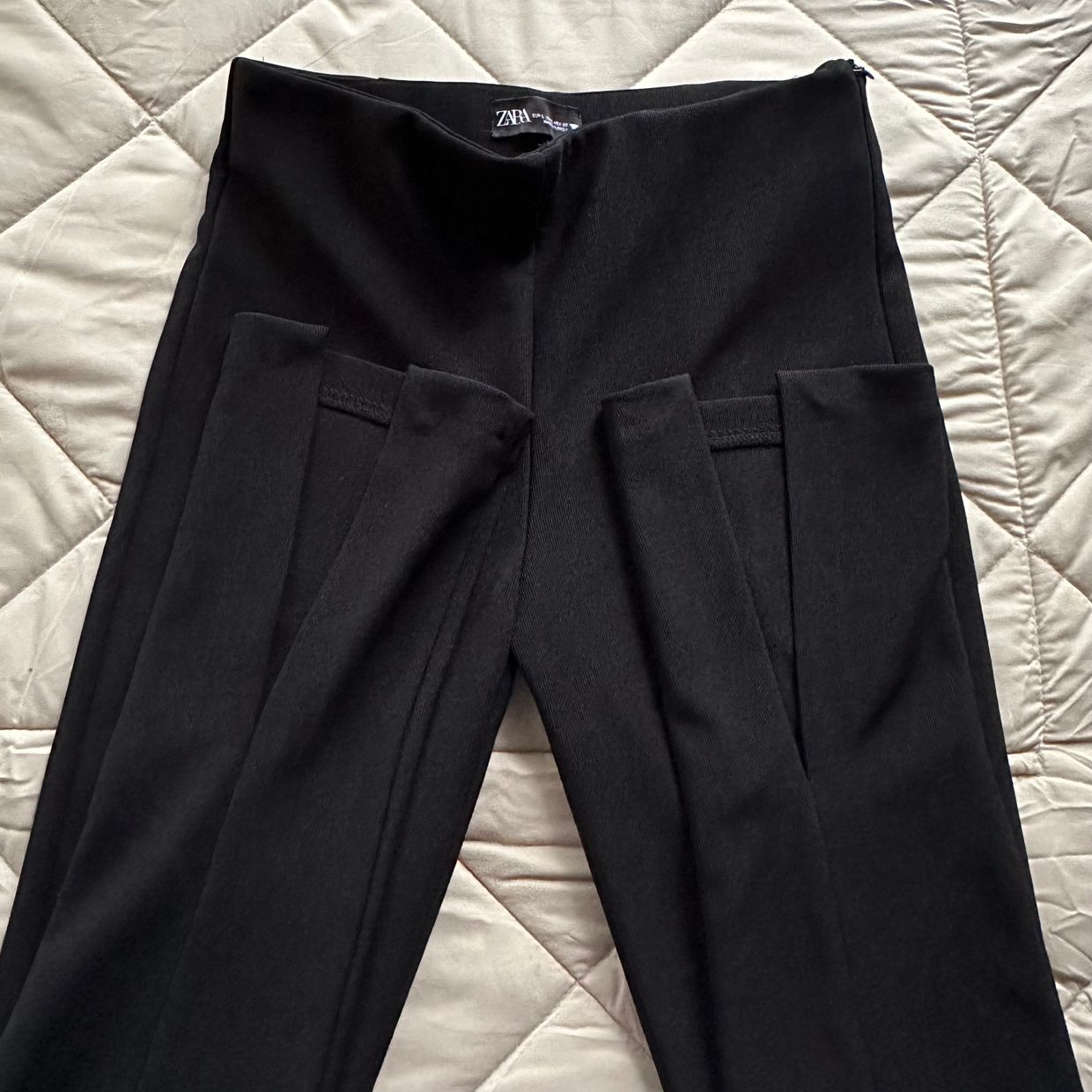 Zara black slit boot cut pants, foto 4