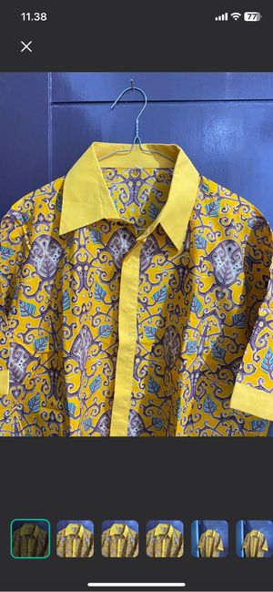 Batik lengan pendek (size L) Pria / LIKE NEW (GOOD QUALITY)