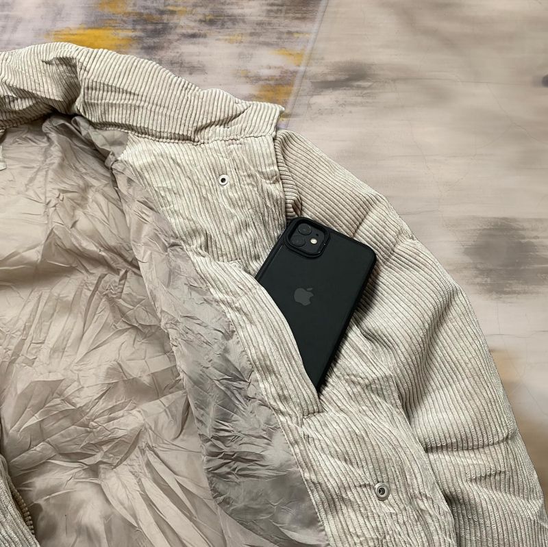 spao puffer boxy jacket corduroy, foto 4