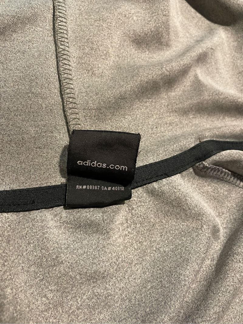 Gray Adidas Hoodie Zipper Jacket, foto 3