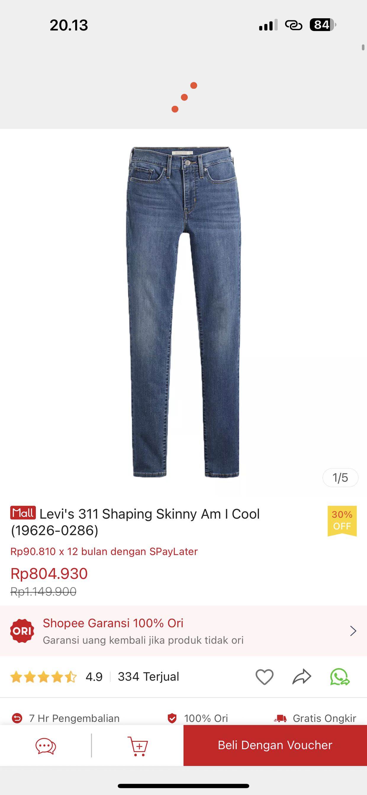 Levi's Skinny jeans Wanita, foto 6