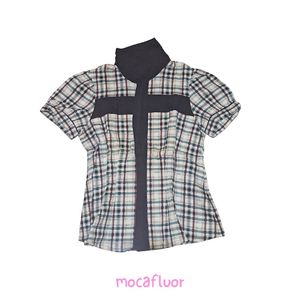 Checkered white shirt