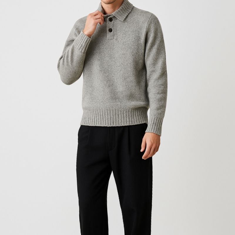 VTG GAP HALFBUTTON KNITWEAR SWEATER, foto 2