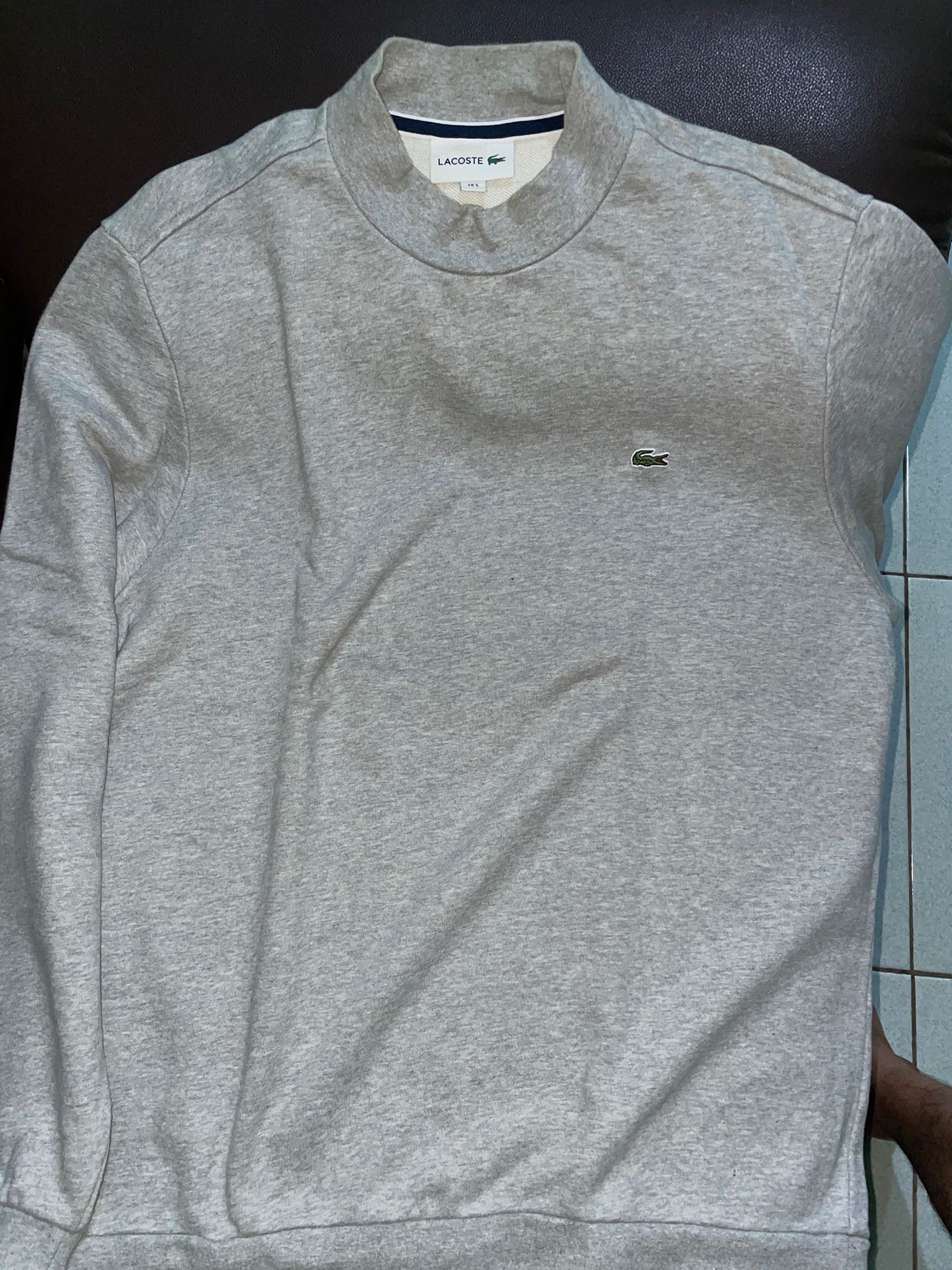 Lacoste Casual Sweater Pria gray, foto 3