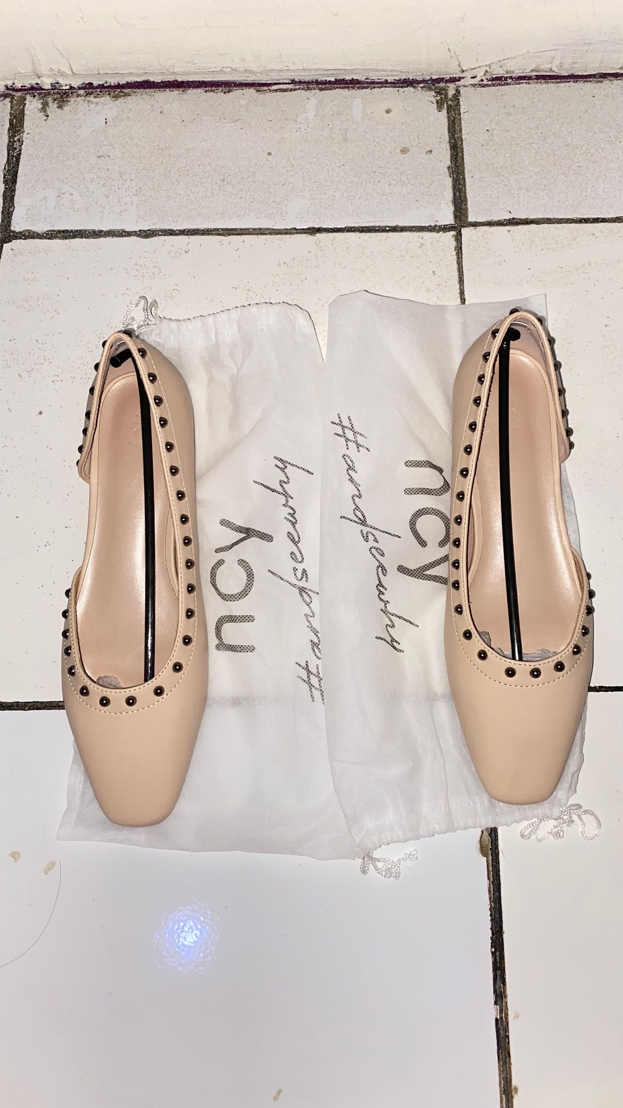 Schott NYC Casual Flat Wanita cream, foto 4