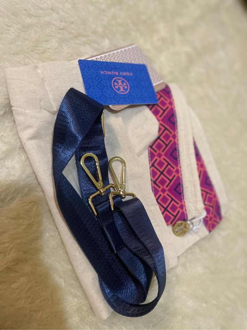 Preloved tote sling bag nilon tory burch, foto 9