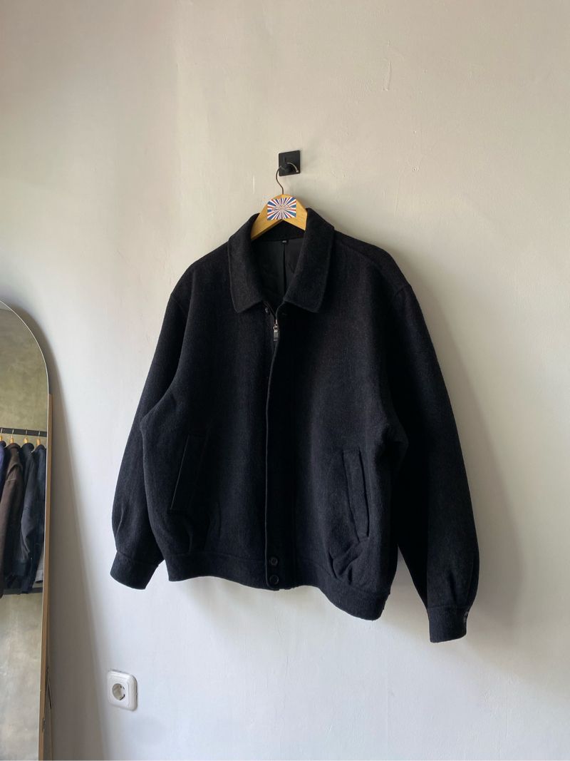 Unknown Brand Dark Grey Blouson Wool Jacket, foto 5