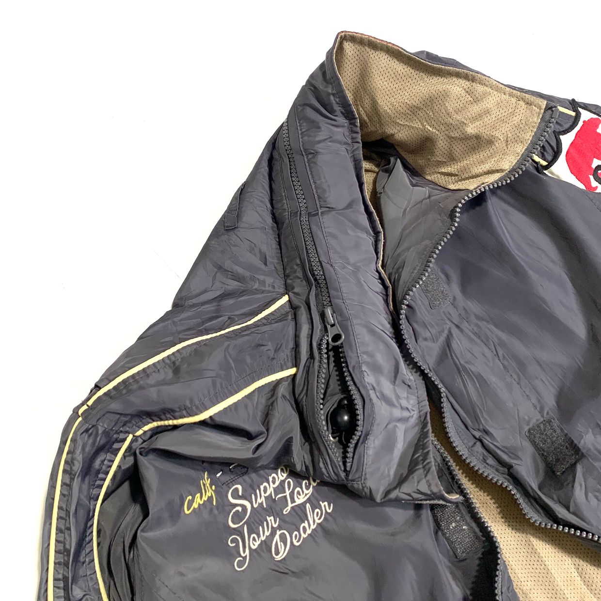 Vintage Biker Windbreaker Pria gray, foto 6