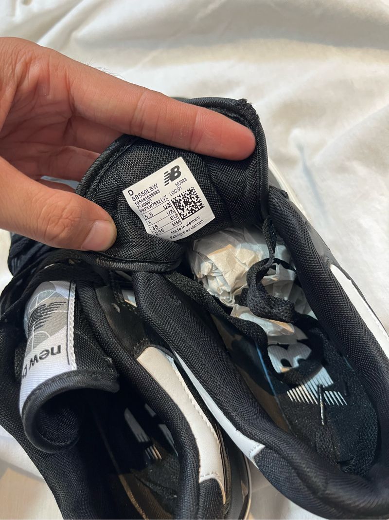 NEW BALANCE 550 BLACK WHITE, foto 6