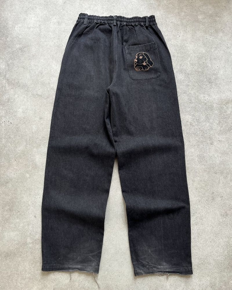 Basic relaxed longpants washed black jeans, Loose Fit, foto 6