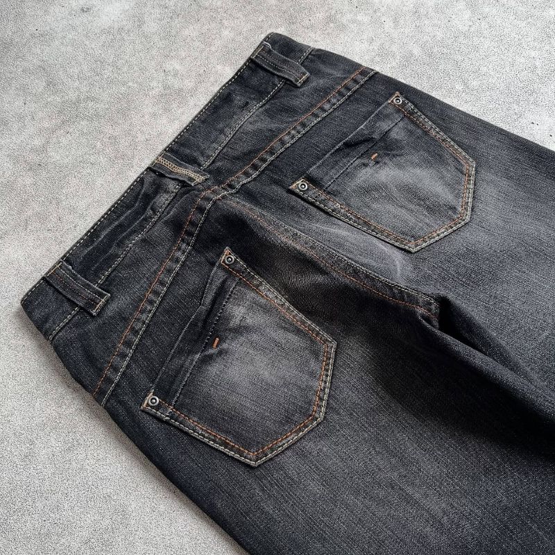 Basic denim longpants washed black jeans, Loose Fit, foto 7