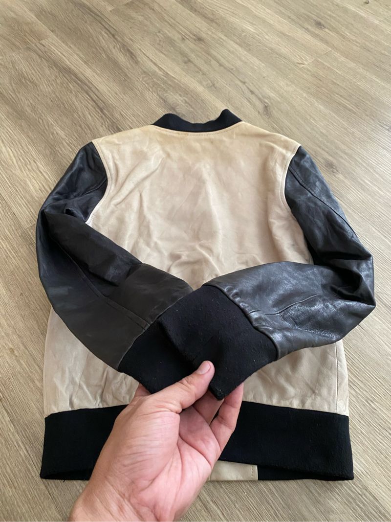BOMBER VARSITY LEATHER JACKET | BOMBER JACKET |, foto 4