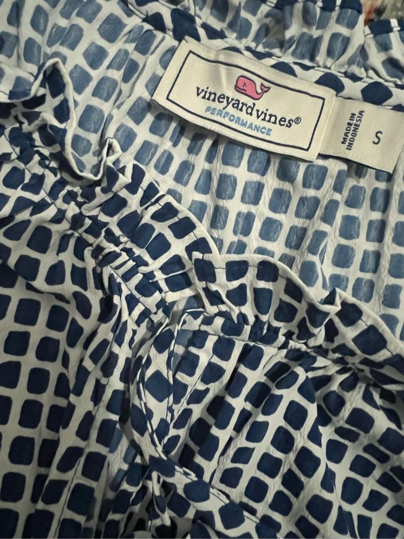 Ruffle Charm Blouse – vineyard vines, foto 2