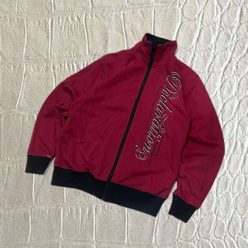 Japanese Brand Script Red Zip Track Jacket, foto 2