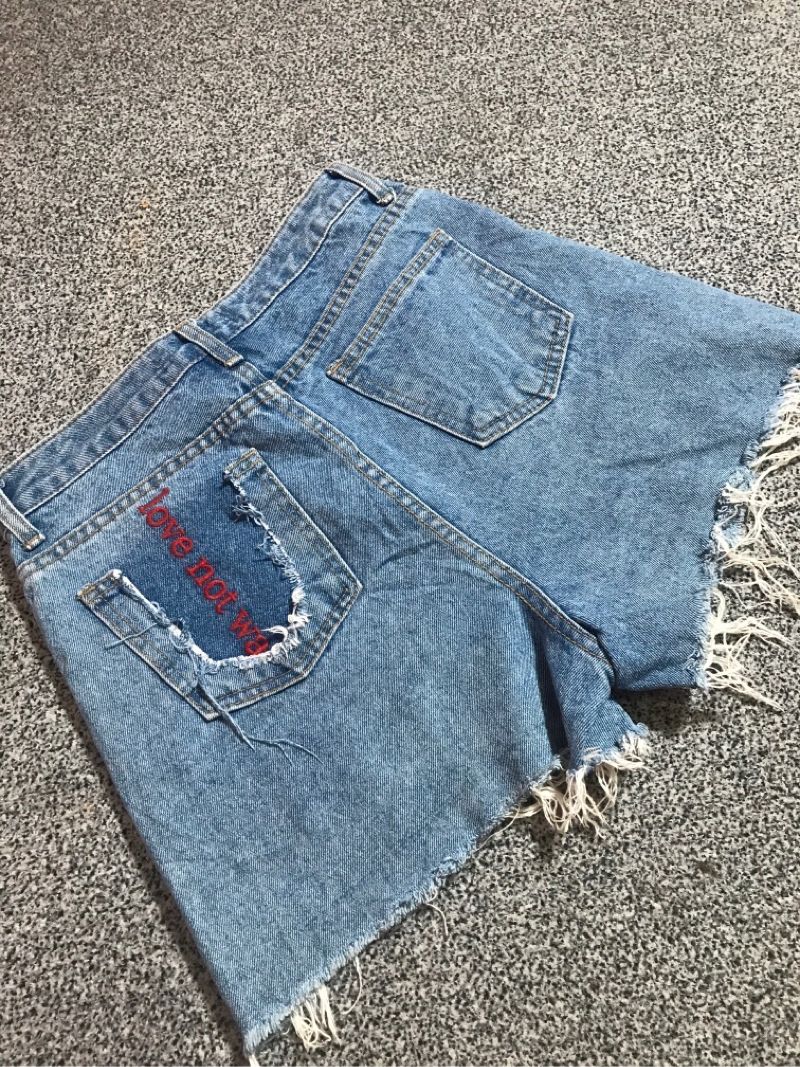 hotpants ripped jeans Y2K, foto 4