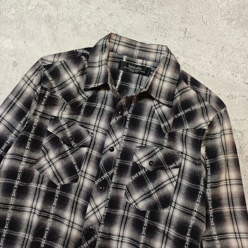 THRUXTON Snap Button Veterano Flannel Shirt, foto 3