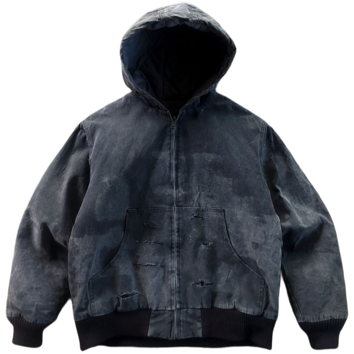 Carhartt Grunge Skater Denim jacket Pria black gray