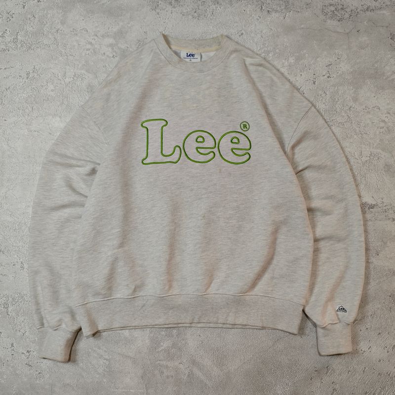LEE Oatmeal Midweight Crewneck Sweatshirt, foto 2