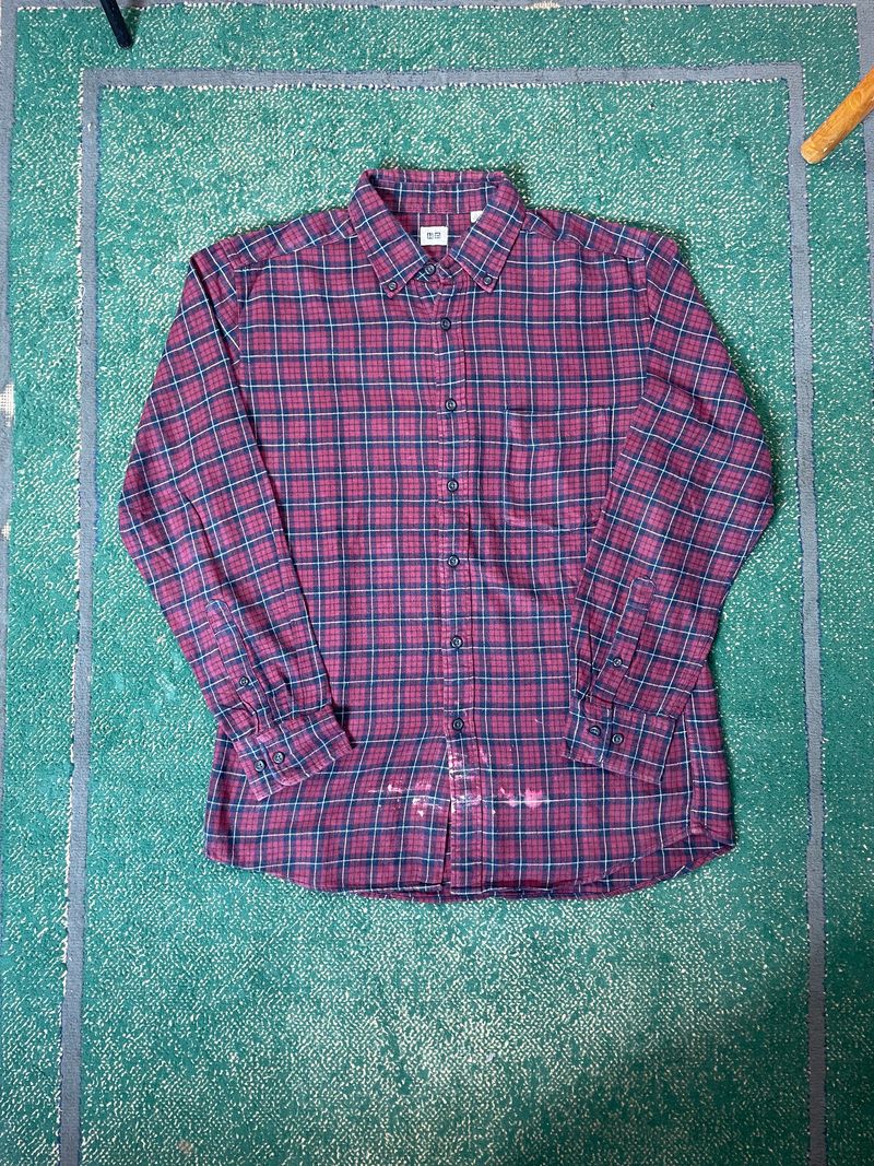KEMEJA FLANEL UNIQLO 003, foto 2