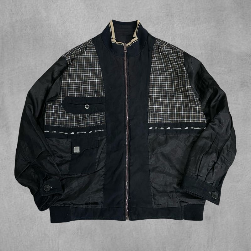 Reversible jacket boxy Crocodile 90’s made in Japanese, foto 2