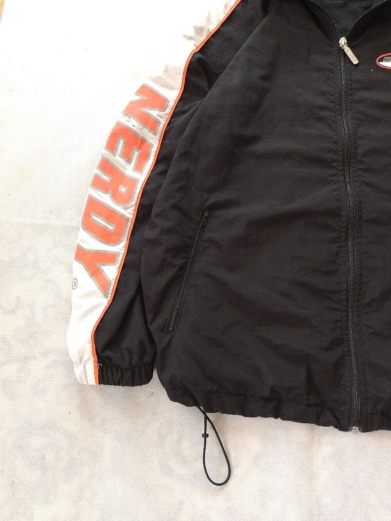Jaket Parasut Windbreaker Nerdy Spelout Second, foto 5