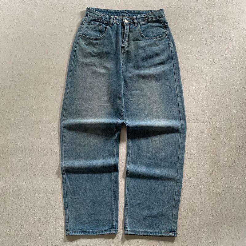 Reguler straight korean long pants jeans, foto 3