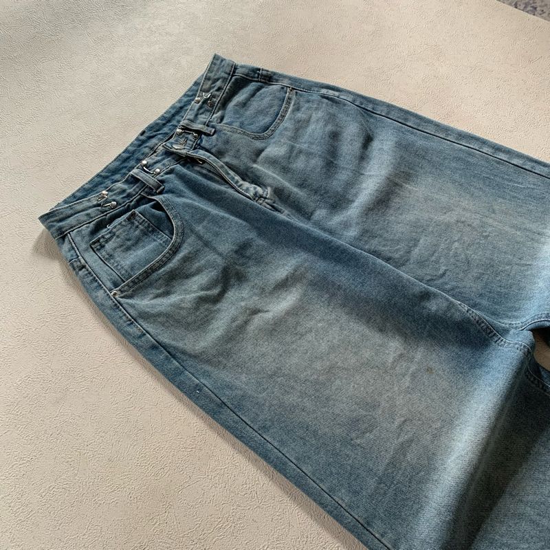 Reguler straight korean long pants jeans, foto 5