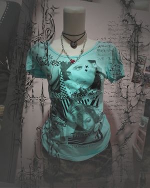 Retro punk y2k t shirt