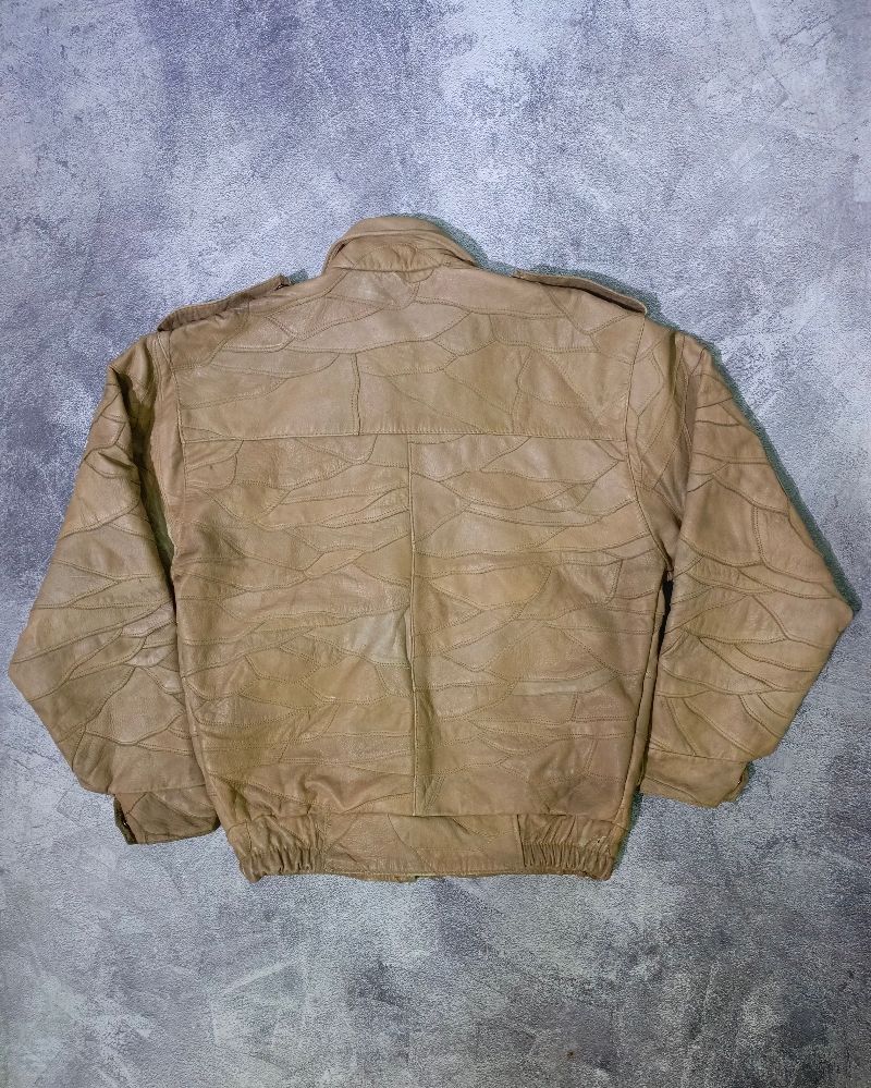 Vtg Leather Flight Jacket By Seiko, foto 2
