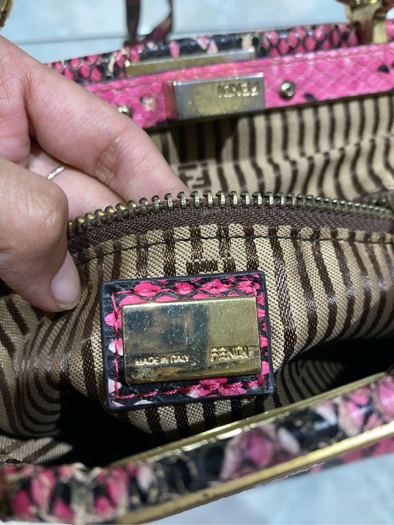 Fendi Mini Python Pink Peekaboo, foto 6