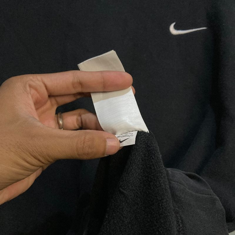 Crewneck NIKE Small logo black on white, foto 5