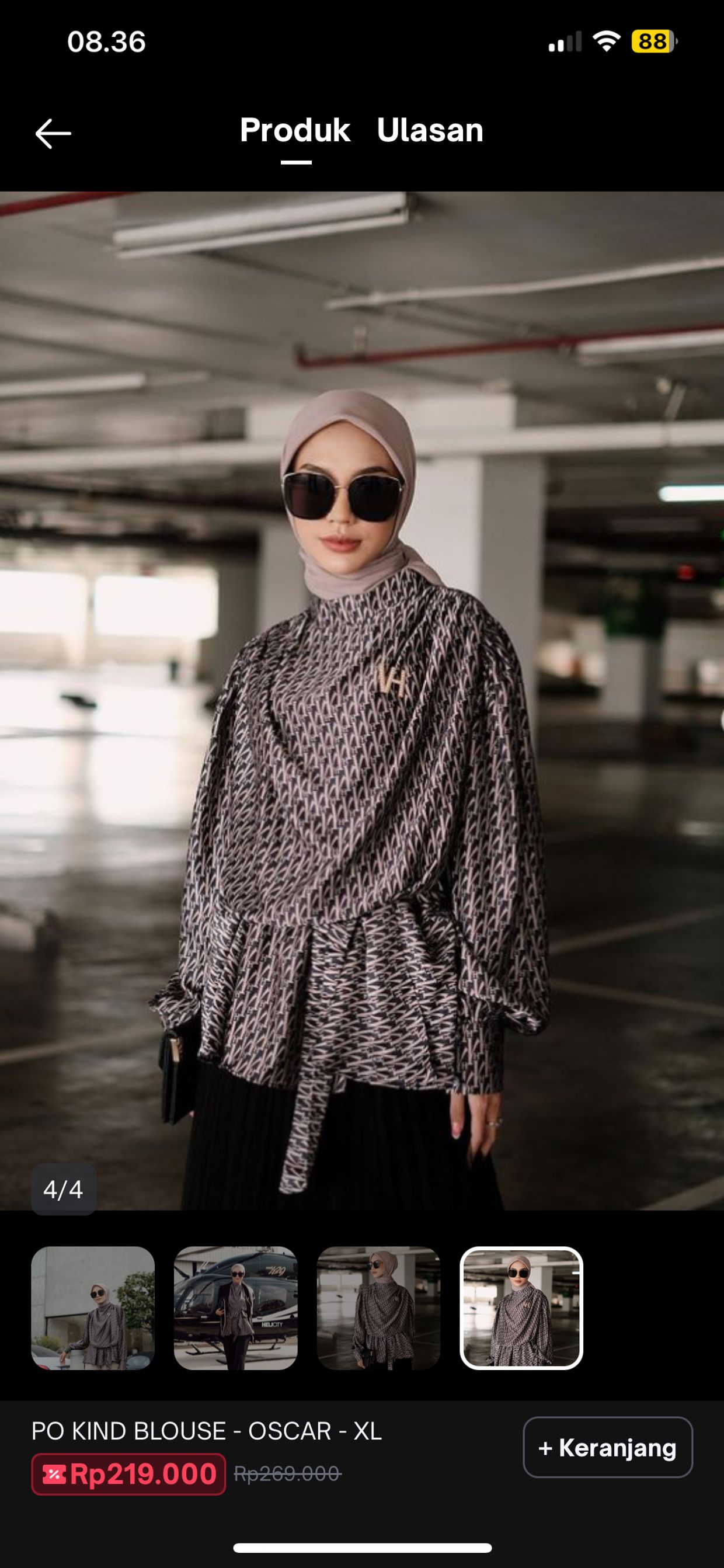 Casual Blouse Wanita black