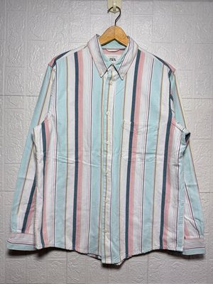 kemeja zara XL/kemeja jeans/kemeja casual/jaket jeans/second