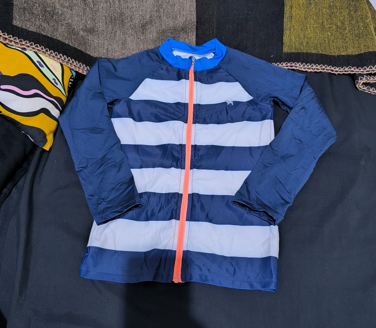 Vintage Swimwear Kids white blue