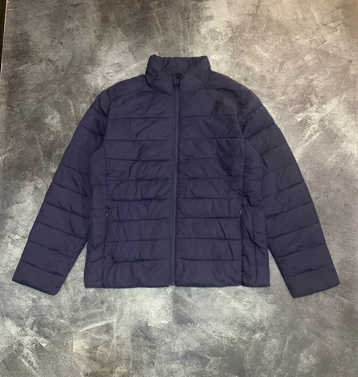 Gorpcore Puffer jacket Pria navy