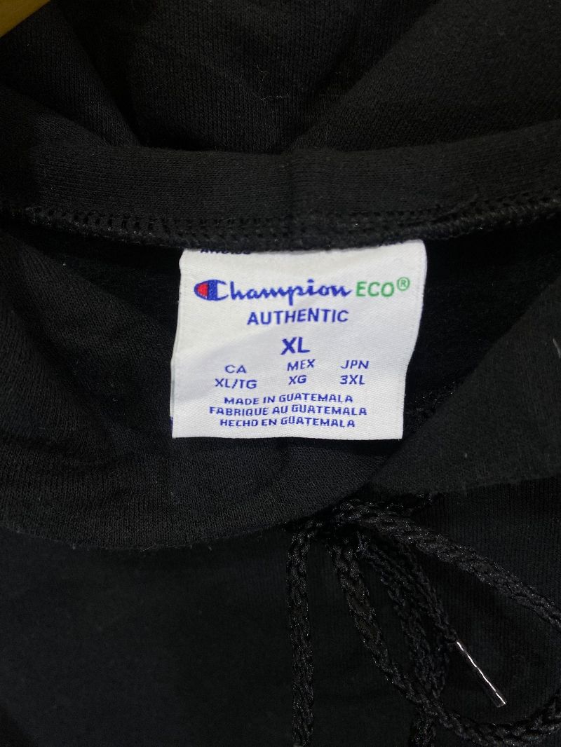 CHAMPION BLACK HOODIE, foto 2