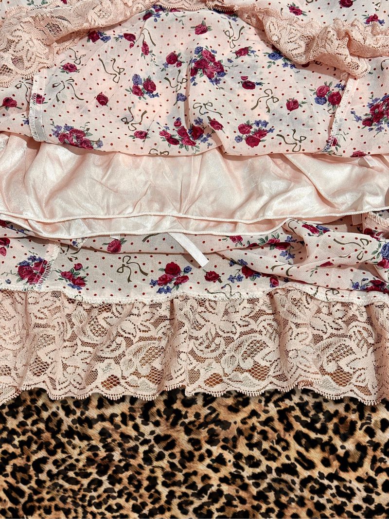 Romantic Pink Lace Dress, foto 4