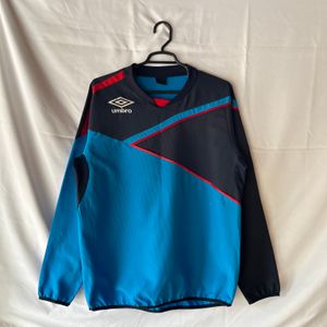 Umbro Streetwear Y2K Jersey Pria navy blue red