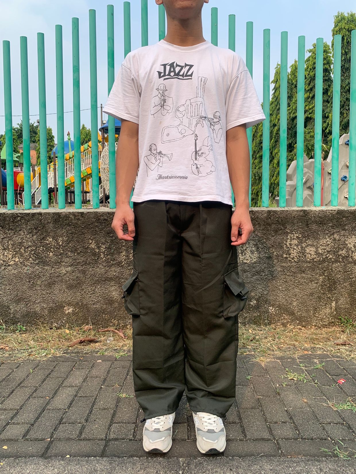 Streetwear Gorpcore Tracksuit Pria green black