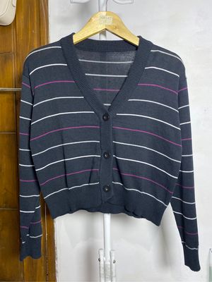 Cardigan crop salur