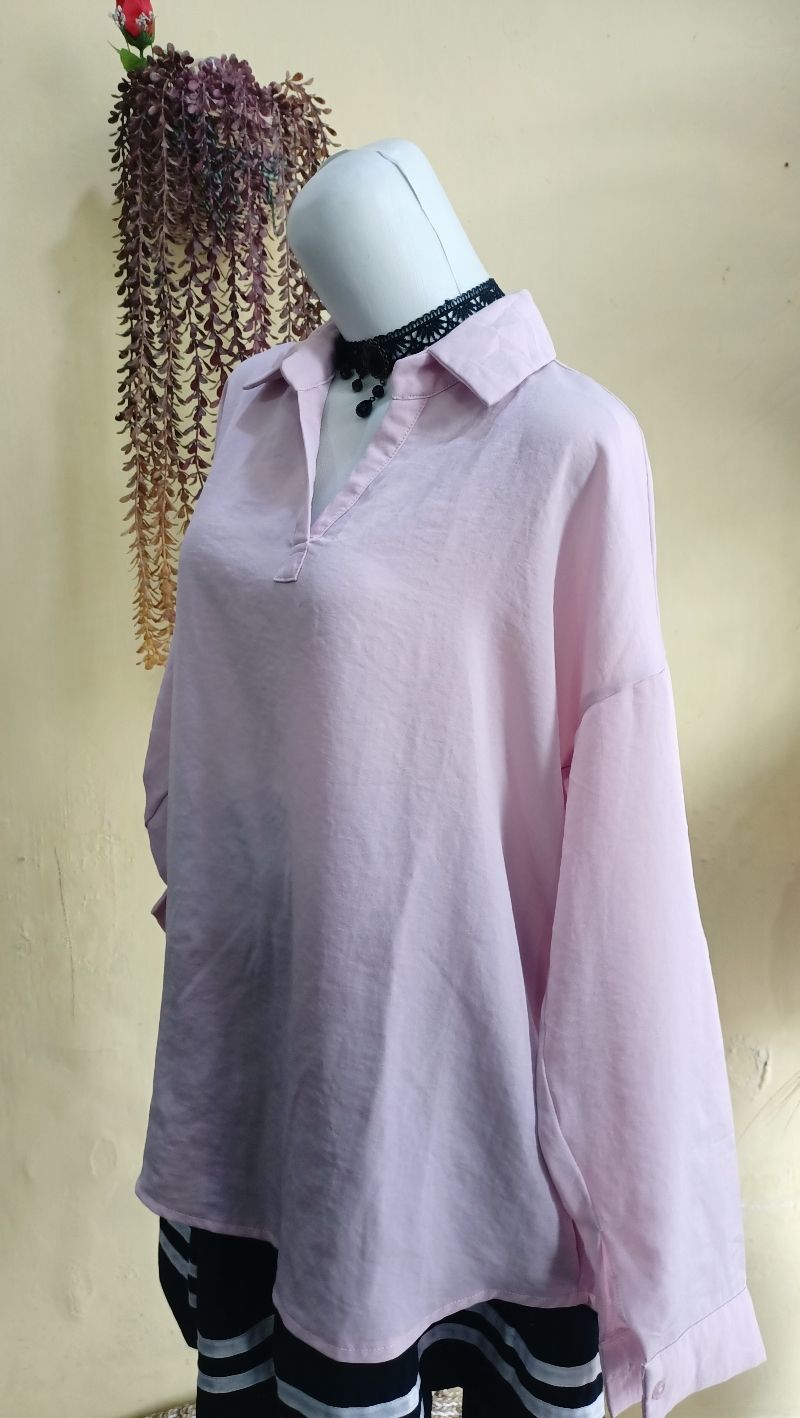 Kemeja Oversize pink, foto 3