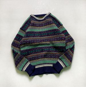 DUAL CONTROL PATTERN KNIT SWEATER