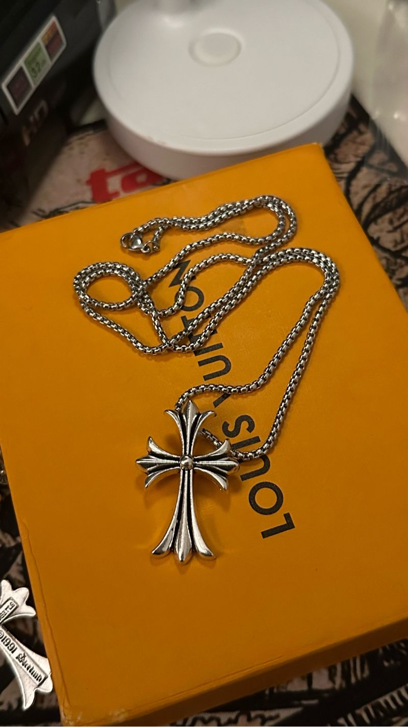 Necklace chrome heart, foto 4