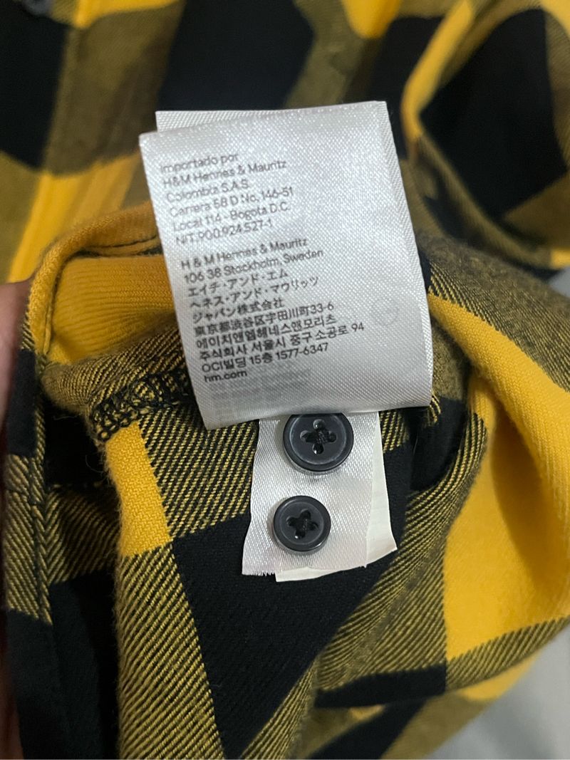 [PRELOVED] Kemeja Flanel Kuning | H&M, foto 3