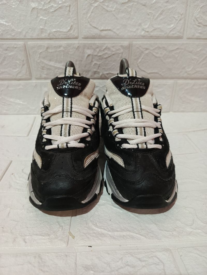Skechers D'lites Glitter black white, foto 2
