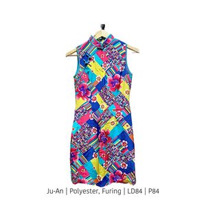 Retro Pattern Cheongsam Dress