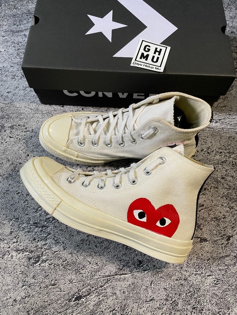 Converse x CDG Hi White, foto 3