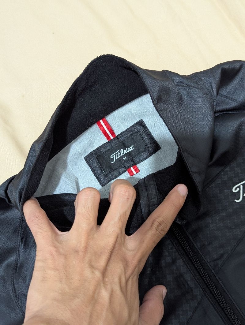 Fitleist Windbreaker jacket black full Zipper unisex, foto 3