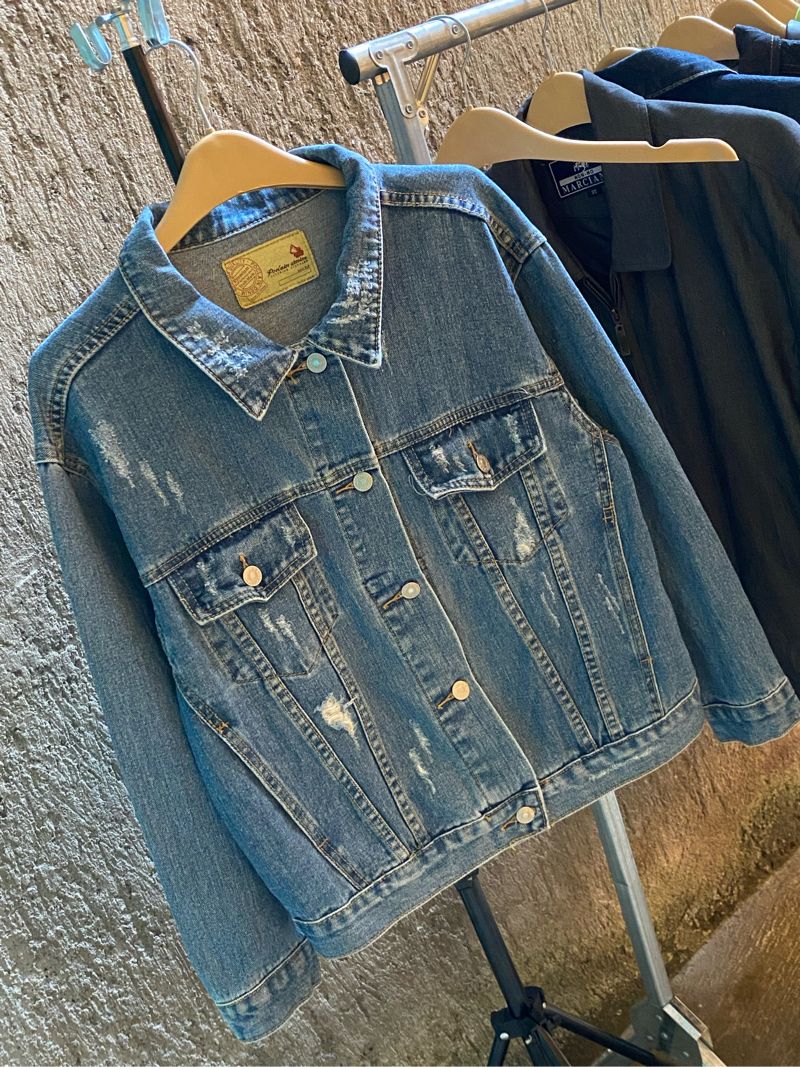 JACKET DENIM RIPPED, foto 2