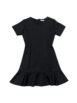 Three Quarter Black Dress - Size M | Dress Hitam | V-Neck